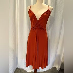 Leith persimmon colored dress